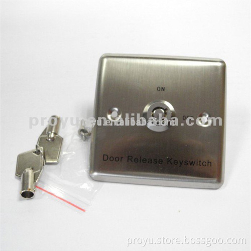 High quality access control door release button with mechanical key PY-DB13